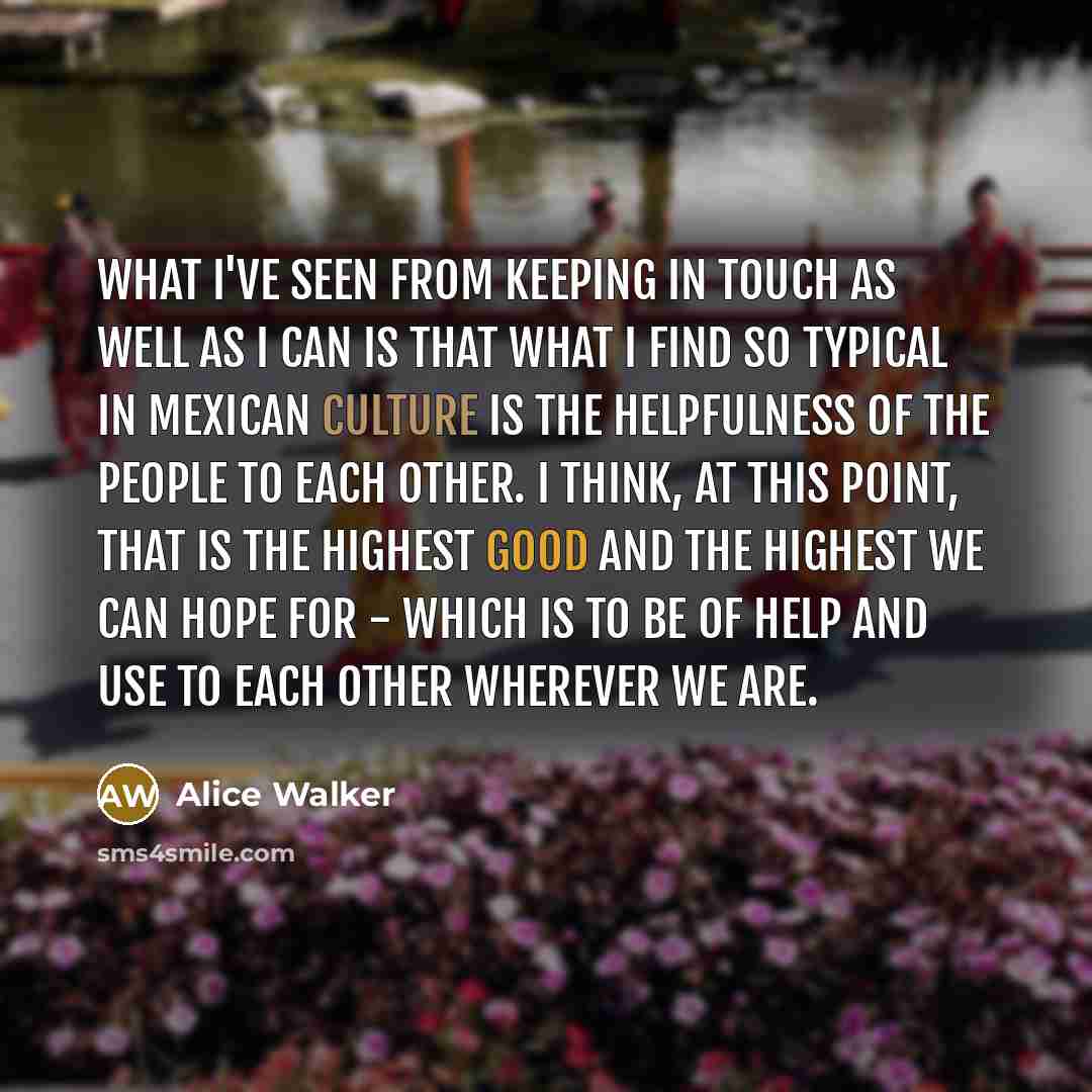 “What I've seen from keeping in touch as well as…” quote by Alice Walker