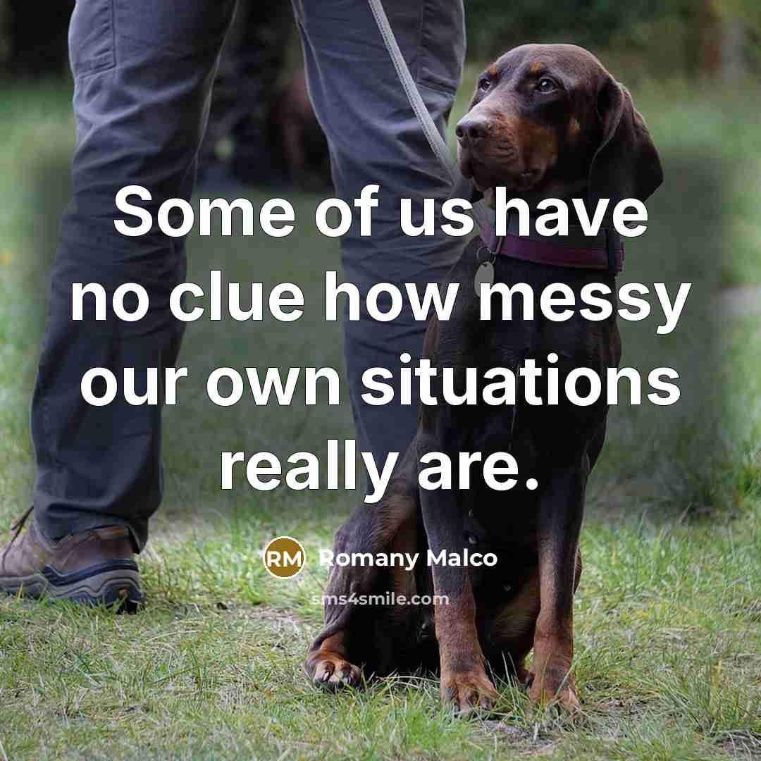 “Some of us have no clue how messy our own…” quote by Romany Malco