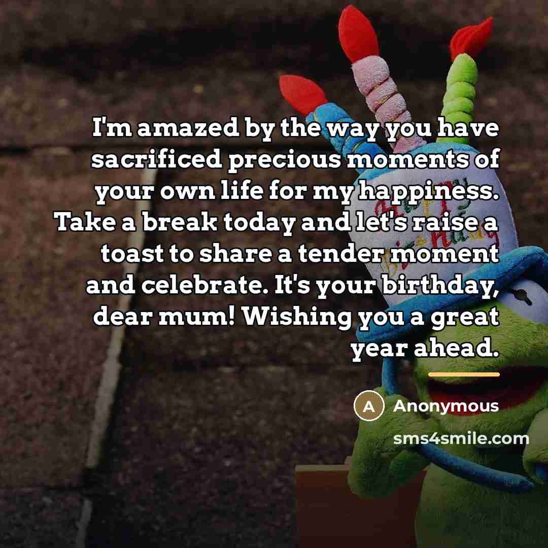 “I'm amazed by the way you have sacrificed precious moments…” quote by Anonymous
