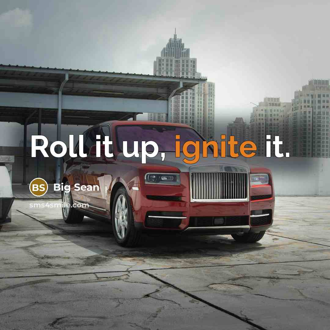“Roll it up, ignite it.” quote by Big Sean
