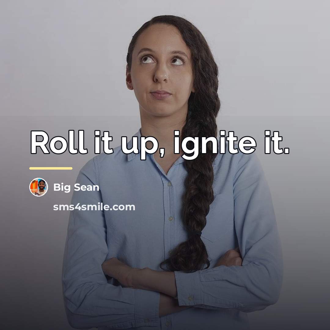 “Roll it up, ignite it.…” quote by Big Sean