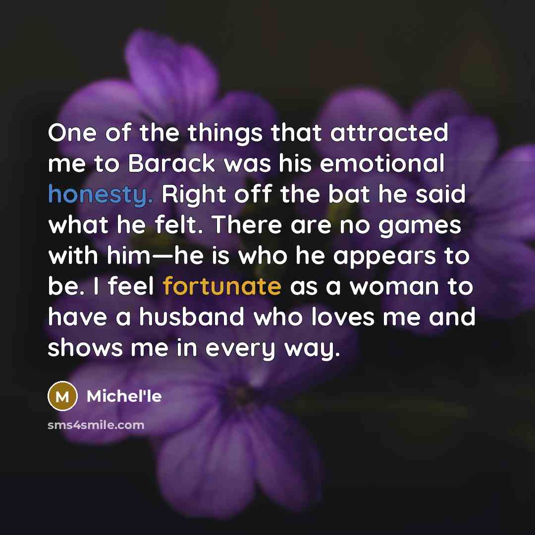 “One of the things that attracted me to Barack was…” quote by Michel'le