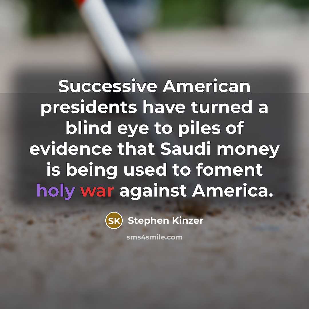 “Successive American presidents have turned a blind eye to piles…” quote by Stephen Kinzer