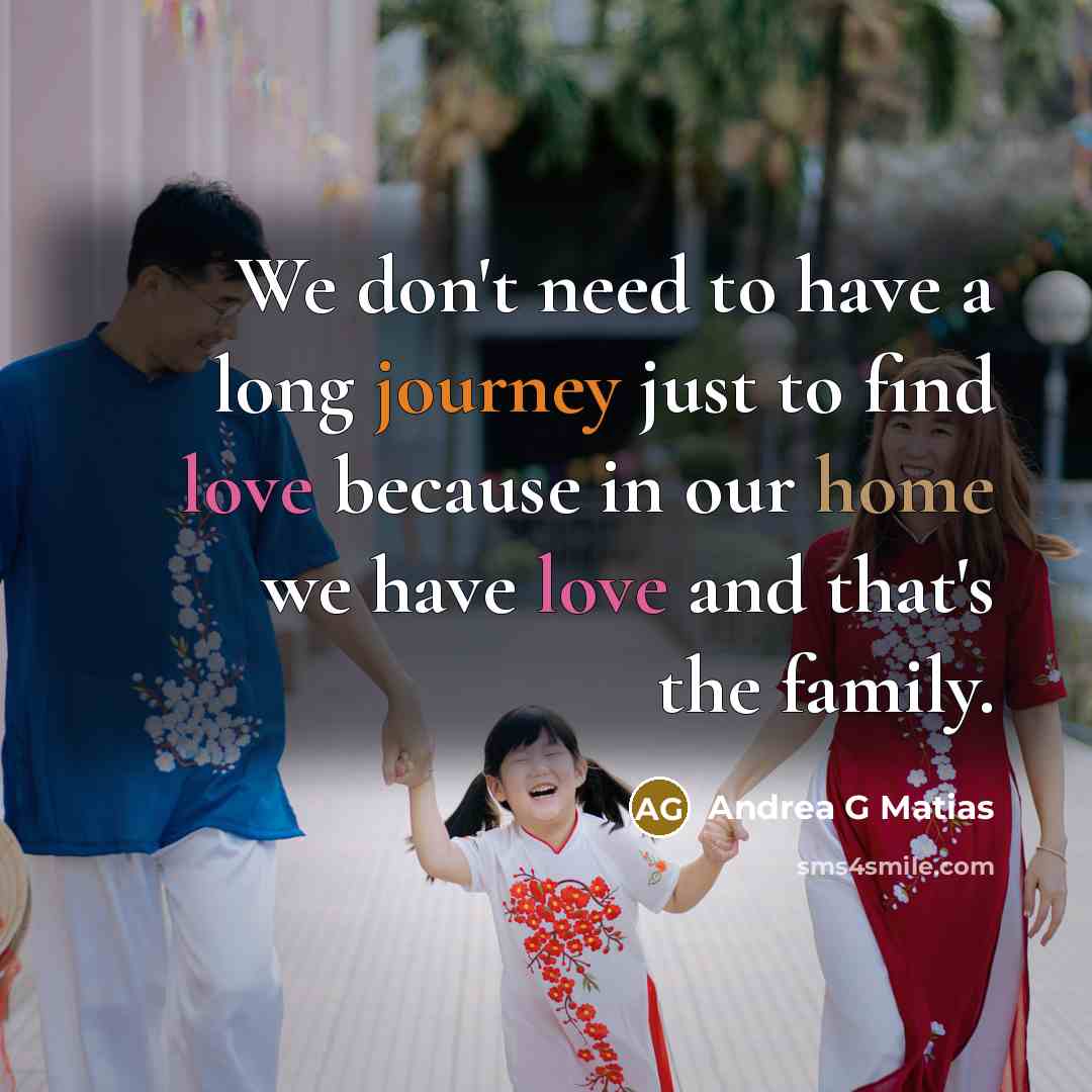 “We don't need to have a long journey just to…” quote by Andrea G Matias