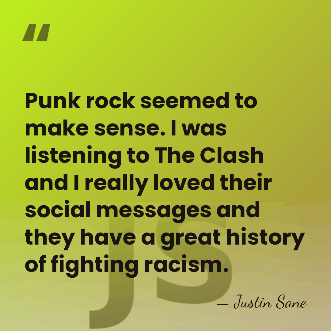 Punk rock seemed to make sense. I was listening to The Clash&hellip; - Justin Sane