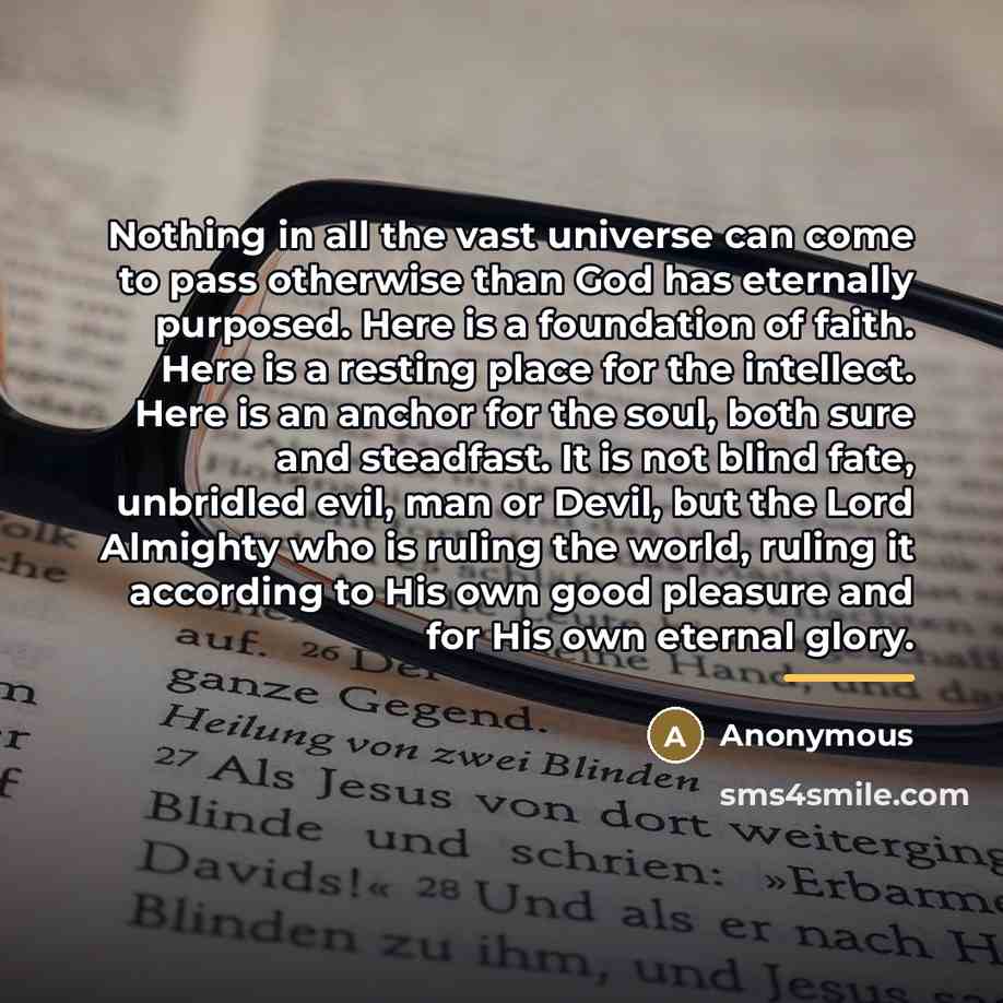 “Nothing in all the vast universe can come to pass…” quote by Anonymous
