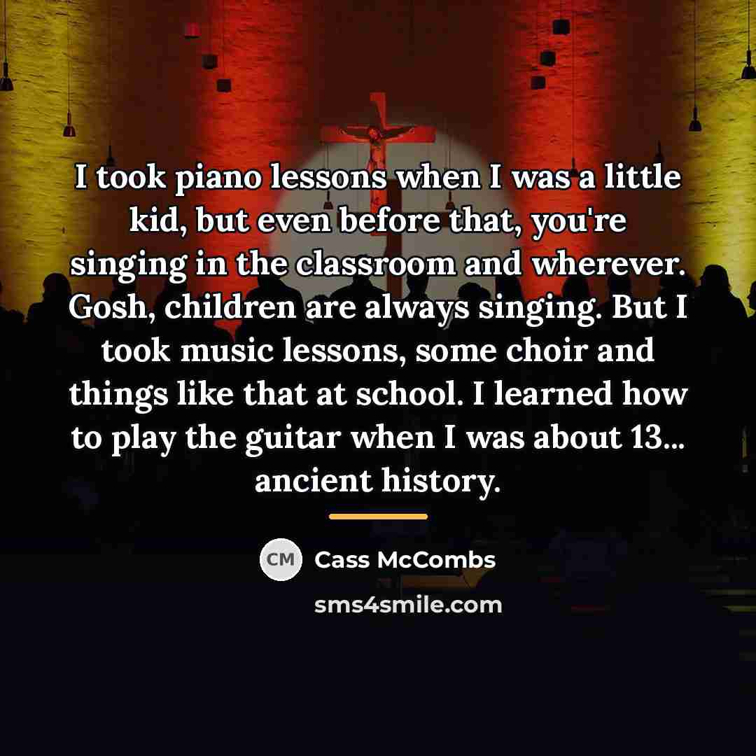 “I took piano lessons when I was a little kid,…” quote by Cass McCombs