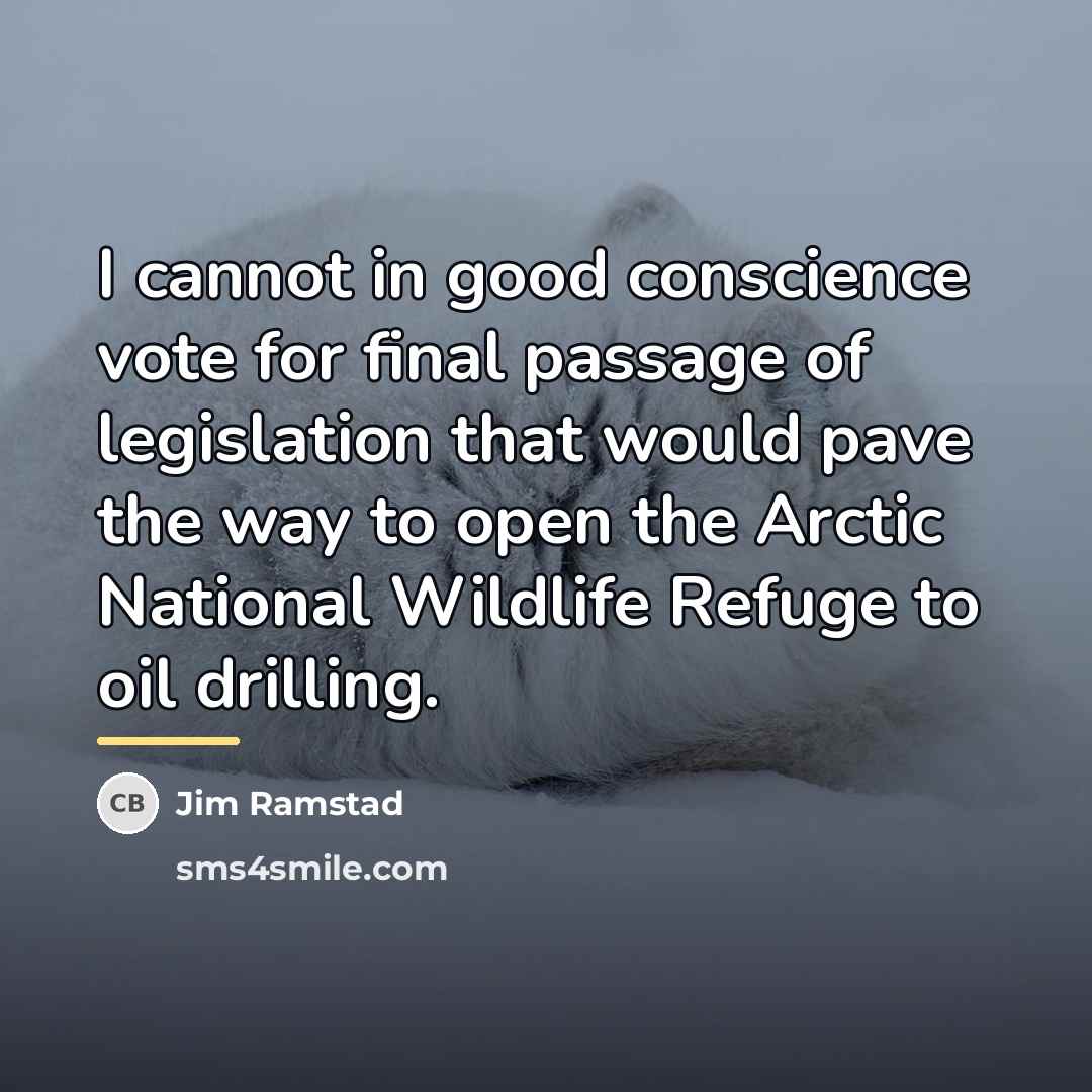 “I cannot in good conscience vote for final passage of…” quote by Jim Ramstad