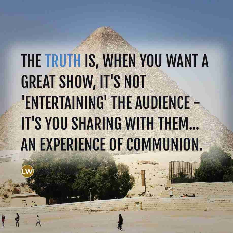 “The truth is, when you want a great show, it's…” quote by Lizz Wright
