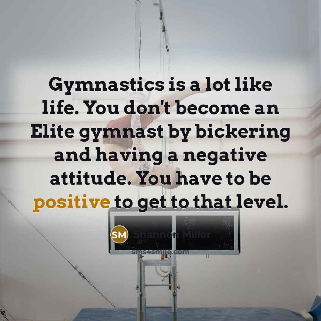 “Gymnastics is a lot like life. You don't become an…” quote by Shannon Miller