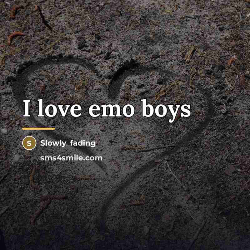 “I love emo boys…” quote by Slowly_fading