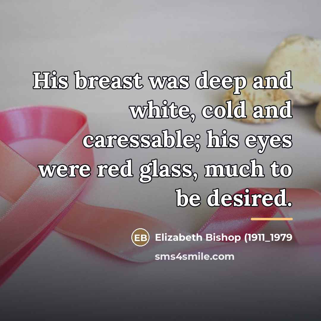 “His breast was deep and white, cold and caressable; his…” quote by Anonymous