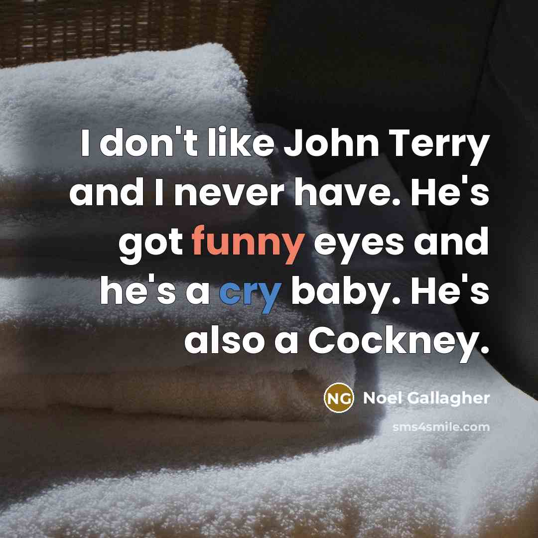 “I don't like John Terry and I never have. He's…” quote by Noel Gallagher