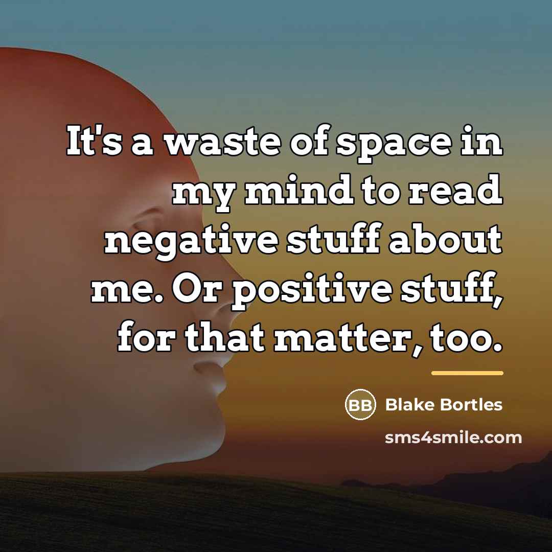 “It's a waste of space in my mind to read…” quote by Blake Bortles