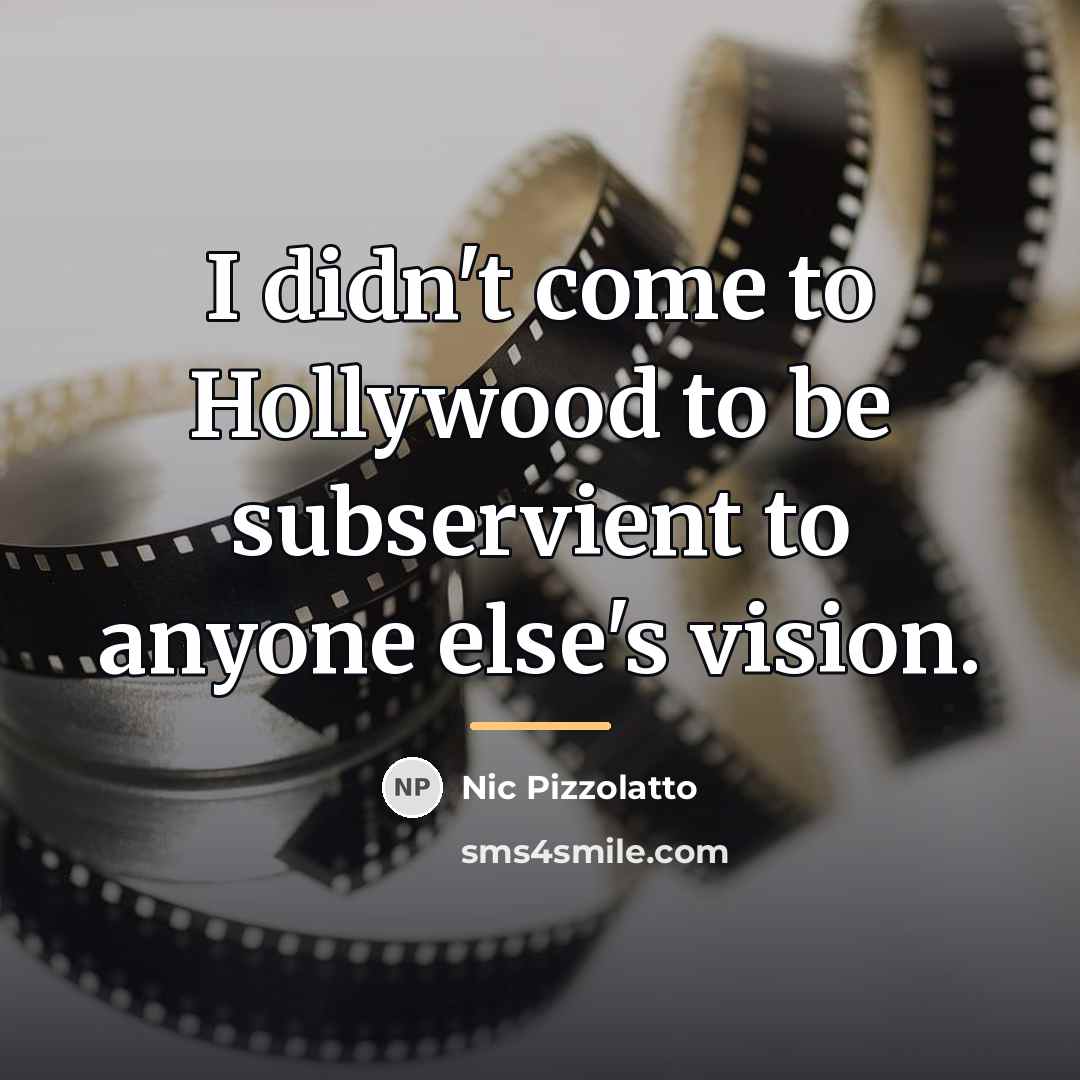 “I didn't come to Hollywood to be subservient to anyone…” quote by Nic Pizzolatto
