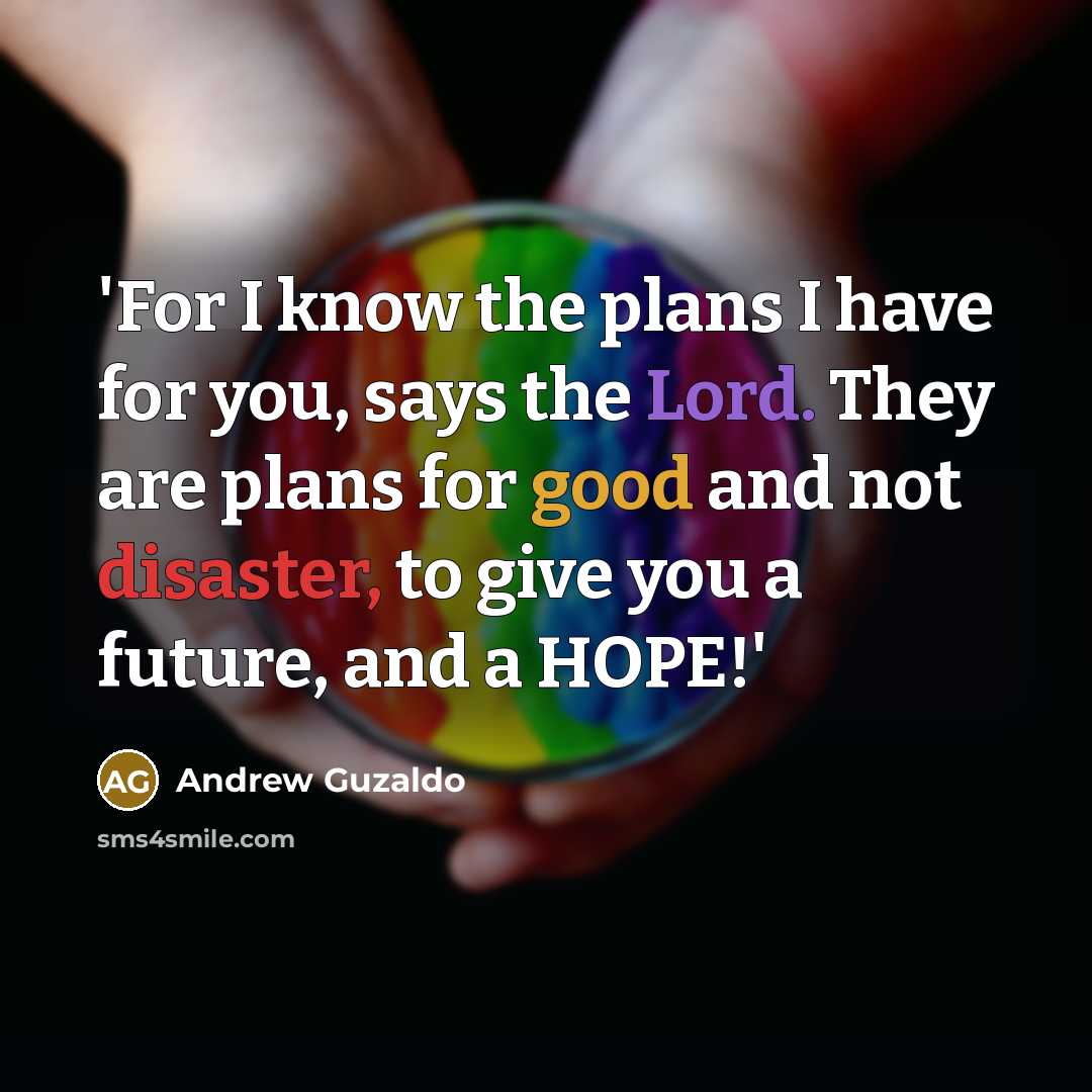 “'For I know the plans I have for you, says…” quote by Andrew Guzaldo