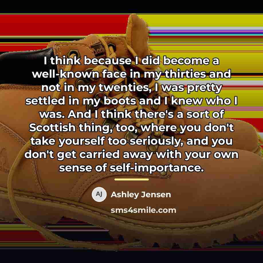 “I think because I did become a well-known face in…” quote by Ashley Jensen