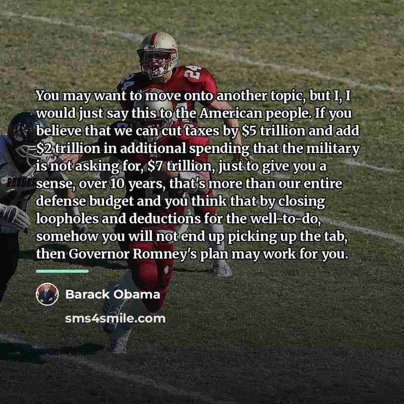“You may want to move onto another topic, but I,…” quote by Barack Obama