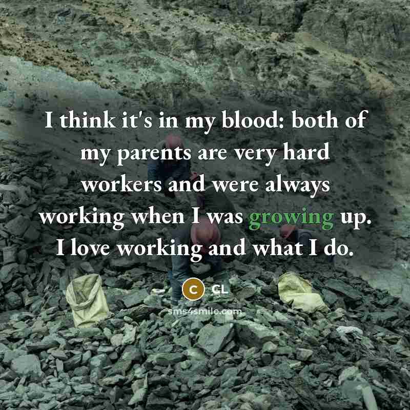 “I think it's in my blood: both of my parents…” quote by CL