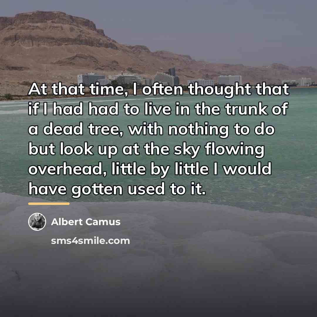 “At that time, I often thought that if I had…” quote by Albert Camus
