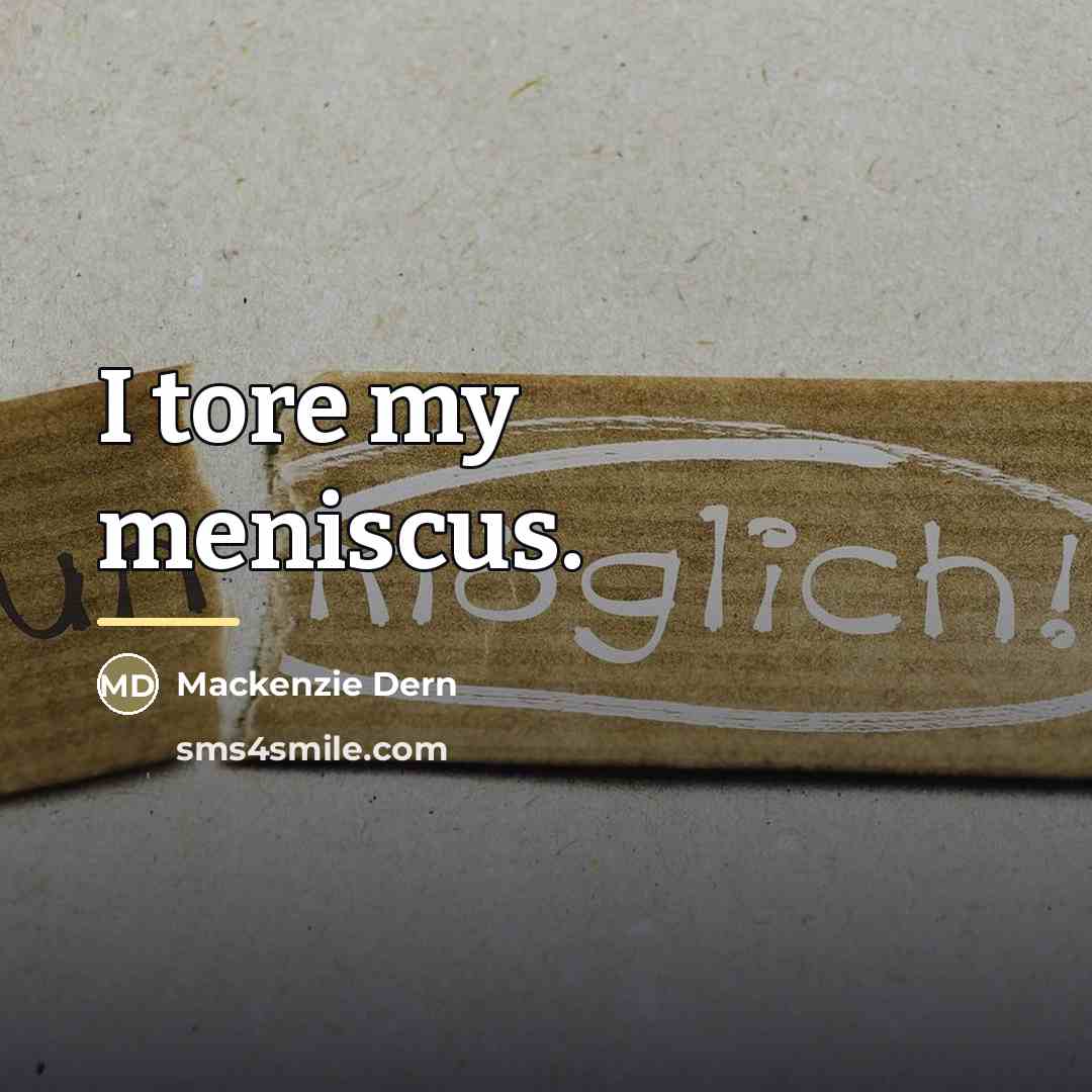 “I tore my meniscus.…” quote by Mackenzie Dern