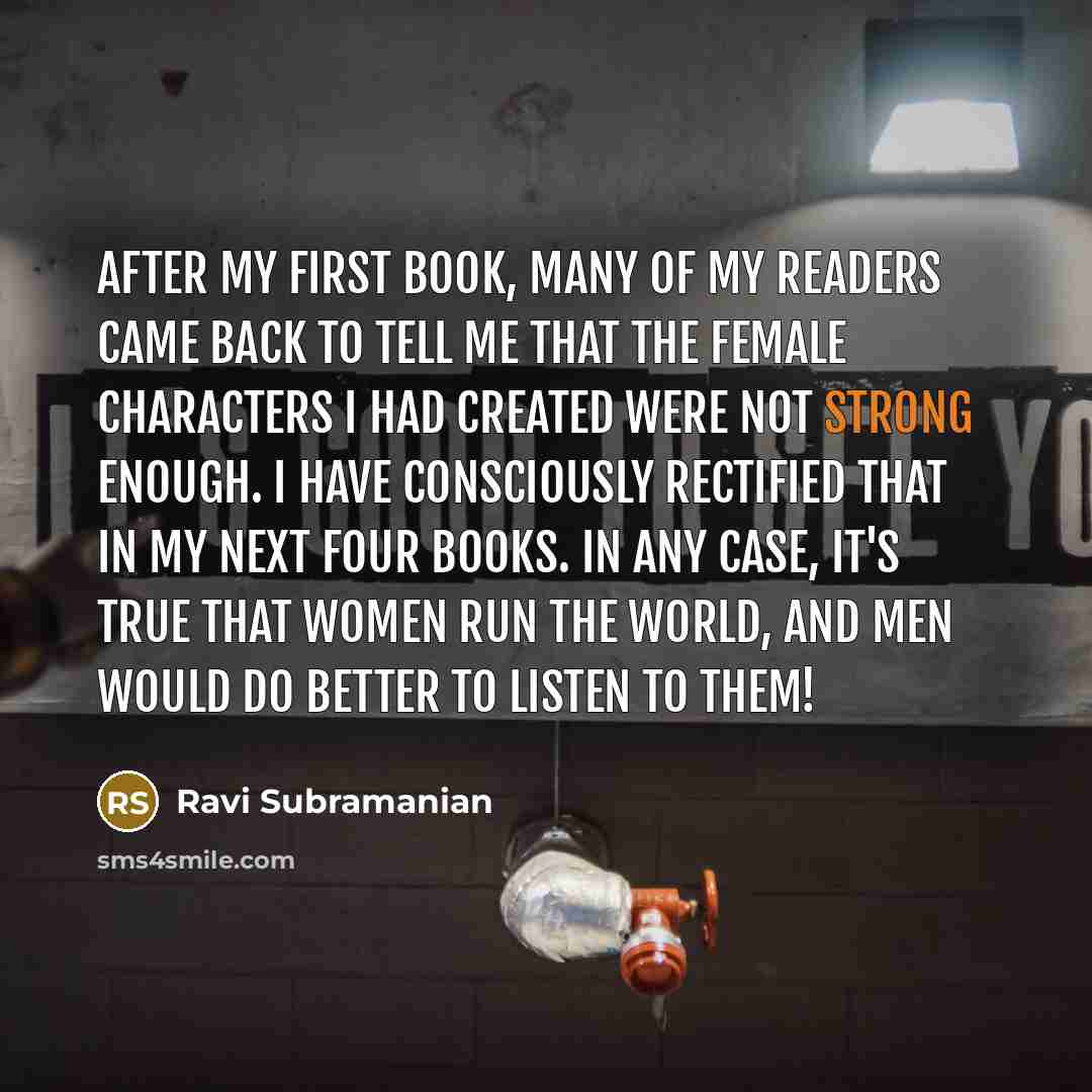 “After my first book, many of my readers came back…” quote by Ravi Subramanian
