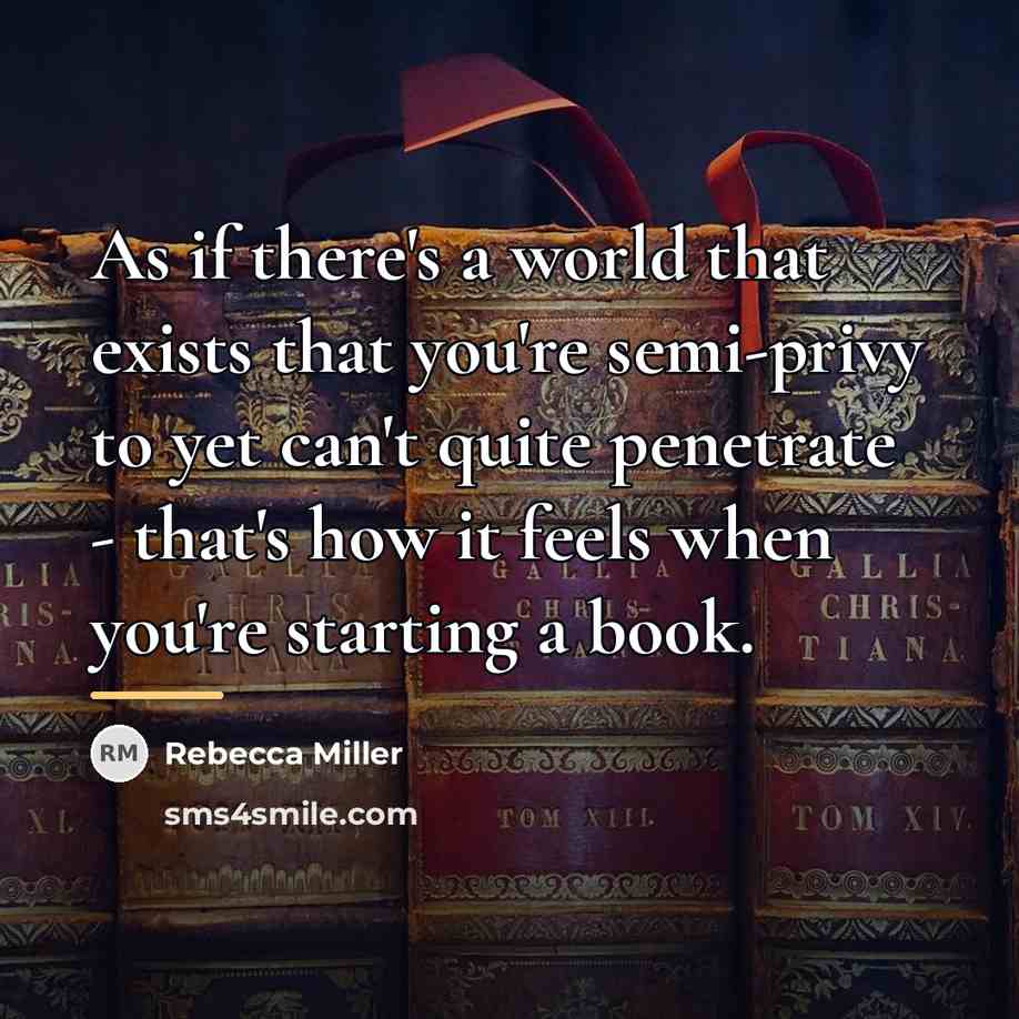 “As if there's a world that exists that you're semi-privy…” quote by Rebecca Miller