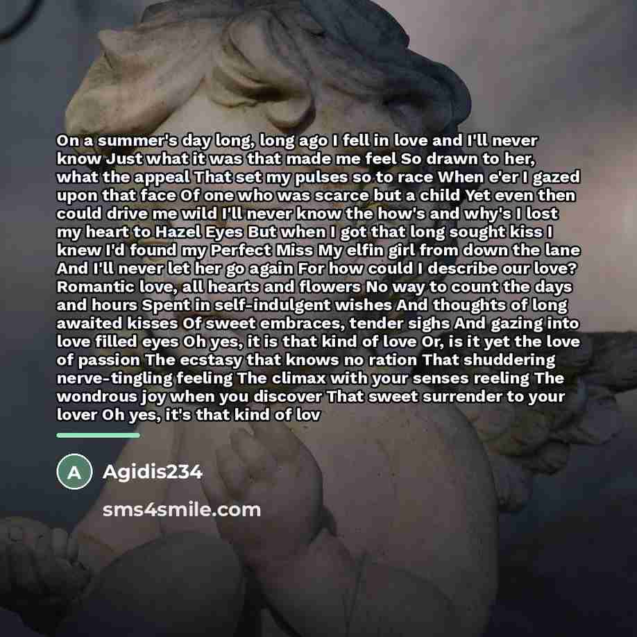 “On a summer's day long, long ago I fell in…” quote by Agidis234