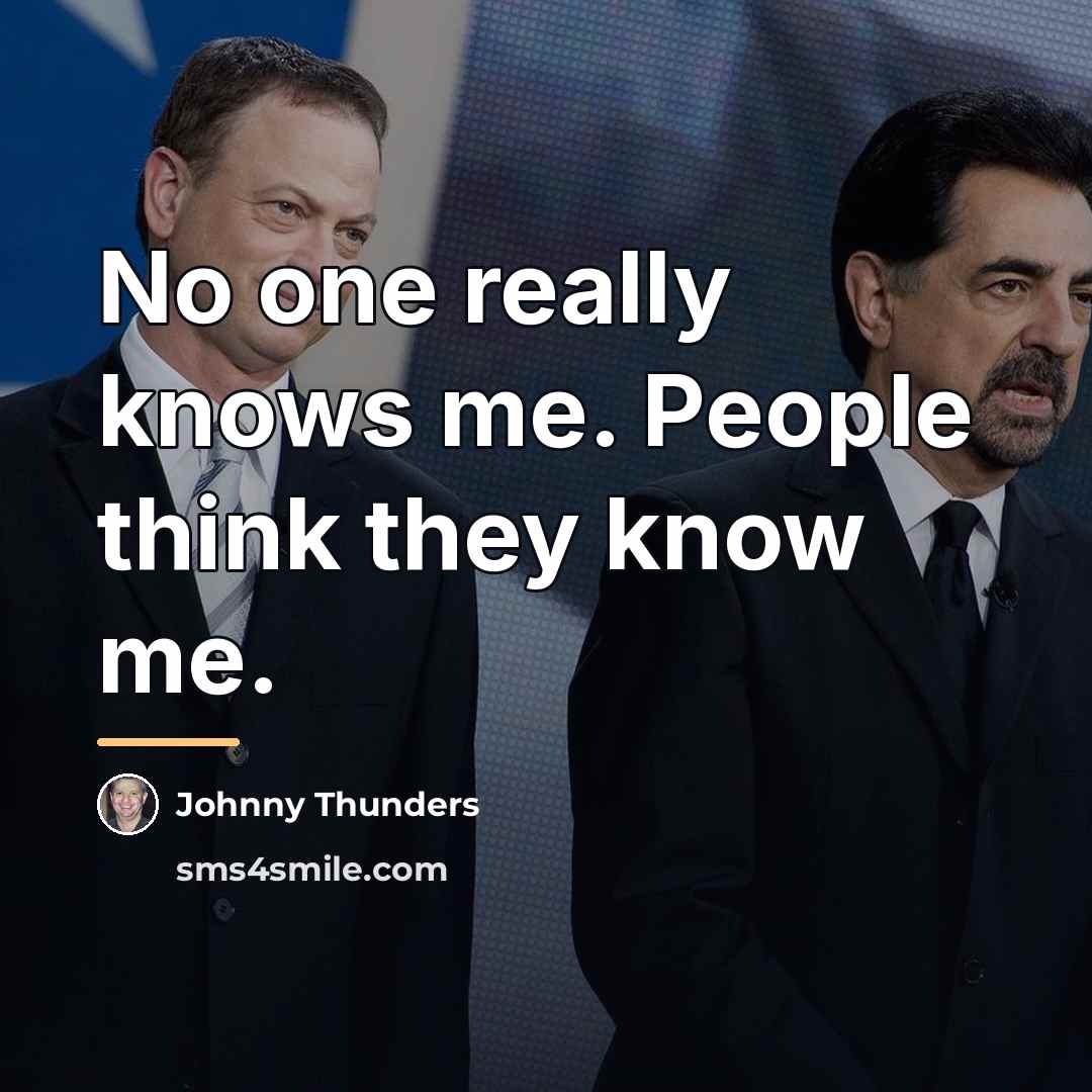 “No one really knows me. People think they know me.…” quote by Johnny Thunders