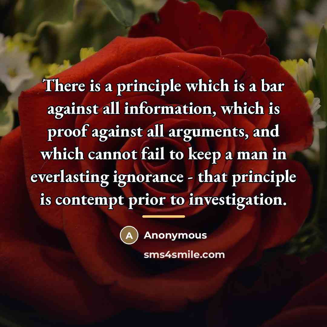 “There is a principle which is a bar against all…” quote by Anonymous