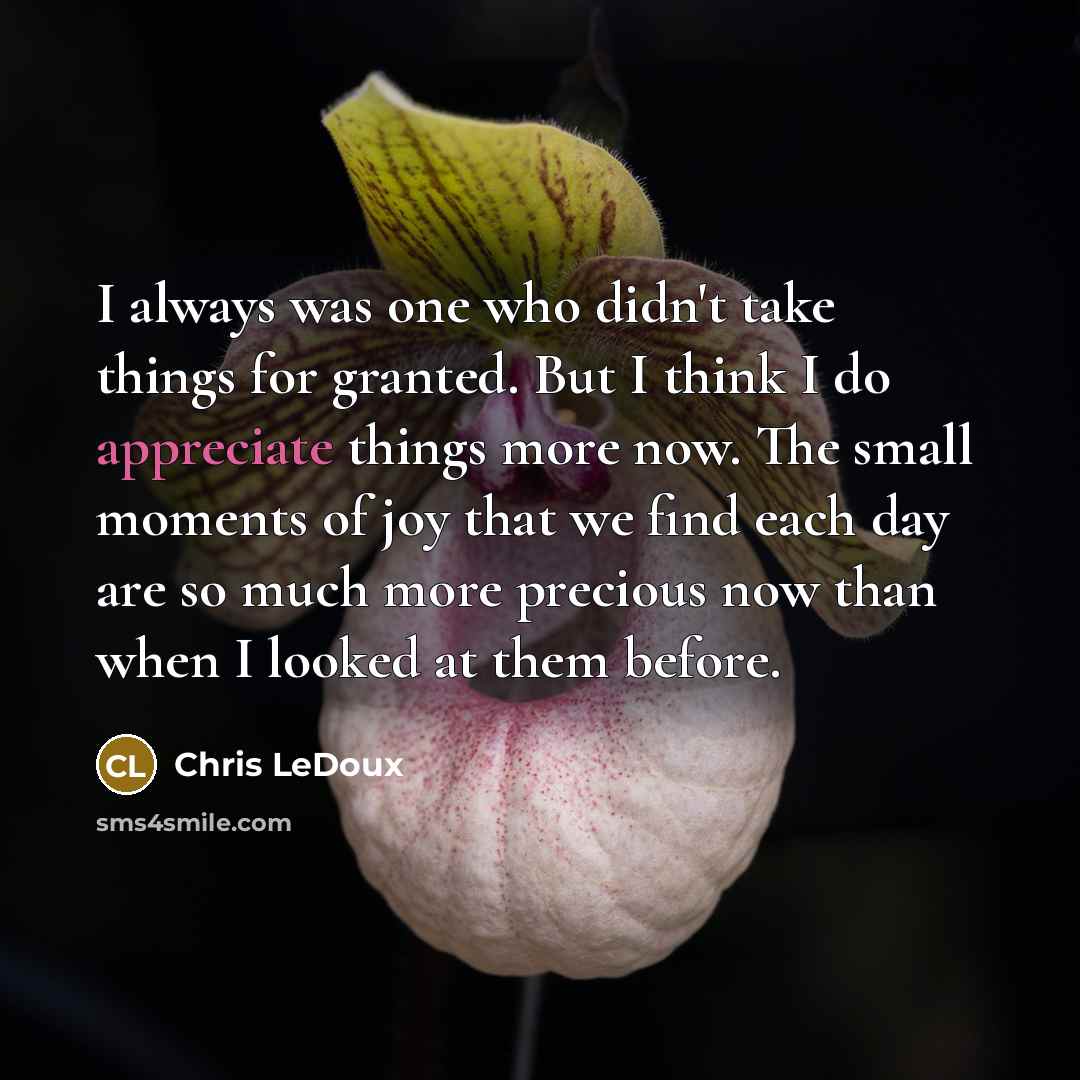“I always was one who didn't take things for granted.…” quote by Chris LeDoux