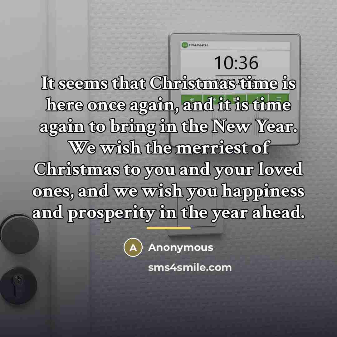 “It seems that Christmas time is here once again, and…” quote by Anonymous