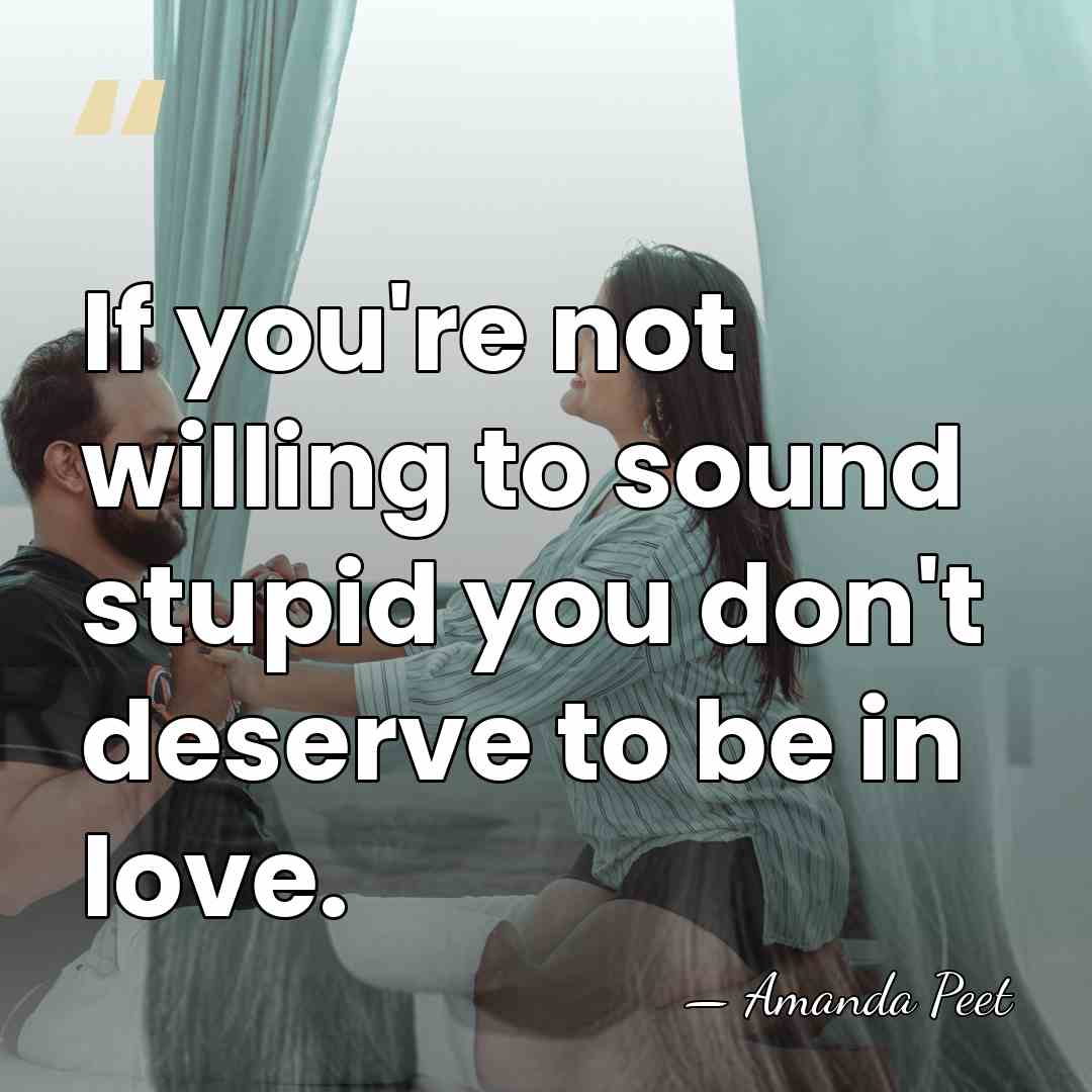 If you're not willing to sound stupid you don't deserve to be&hellip; - Amanda Peet