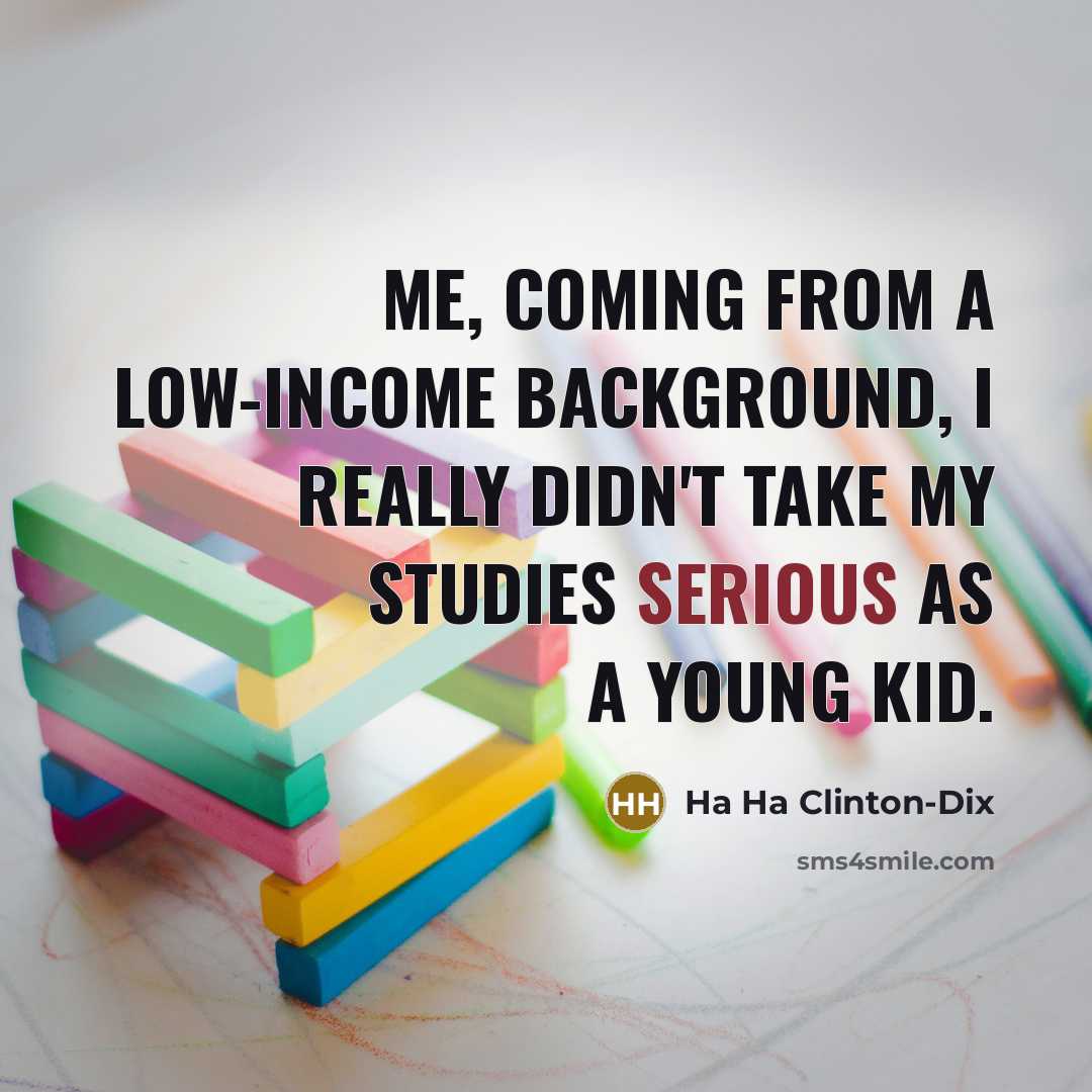 “Me, coming from a low-income background, I really didn't take…” quote by Ha Ha Clinton-Dix