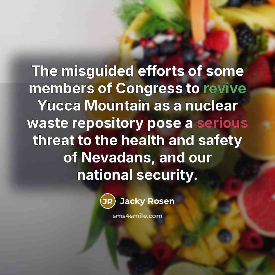 “The misguided efforts of some members of Congress to revive…” quote by Jacky Rosen