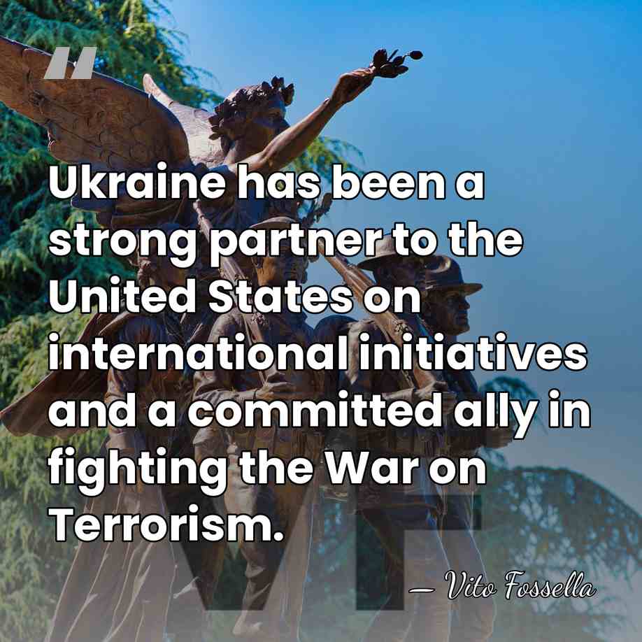 Ukraine has been a strong partner to the United States on international&hellip; - Vito Fossella