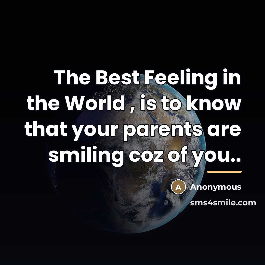 “The Best Feeling in the World , is to know…” quote by Anonymous