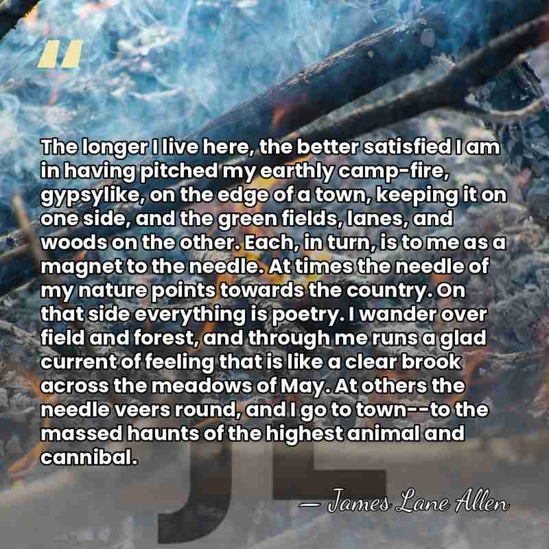 The longer I live here, the better satisfied I am in having&hellip; - James Lane Allen