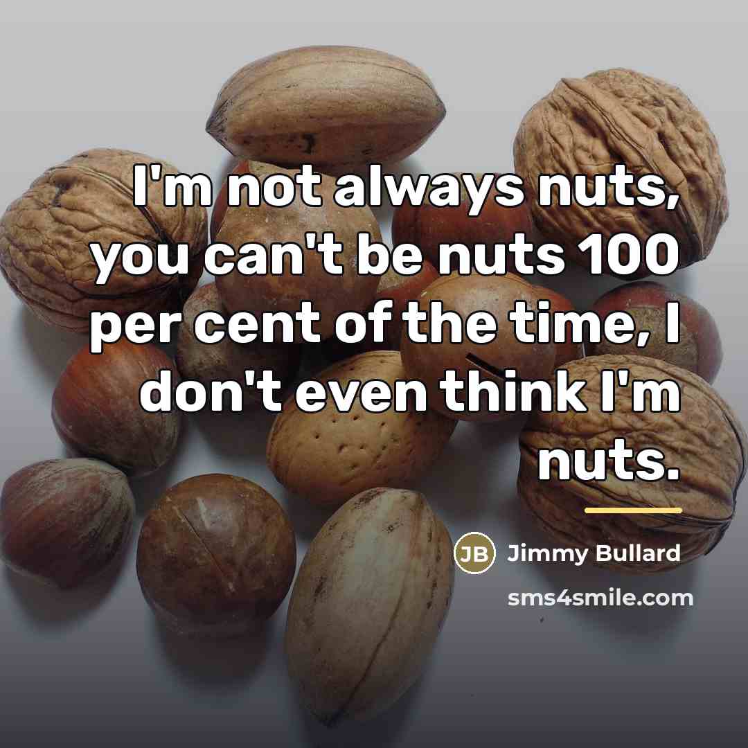 “I'm not always nuts, you can't be nuts 100 per…” quote by Jimmy Bullard
