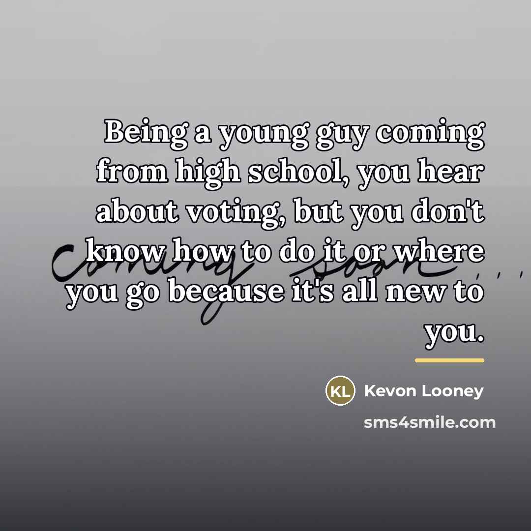 “Being a young guy coming from high school, you hear…” quote by Kevon Looney