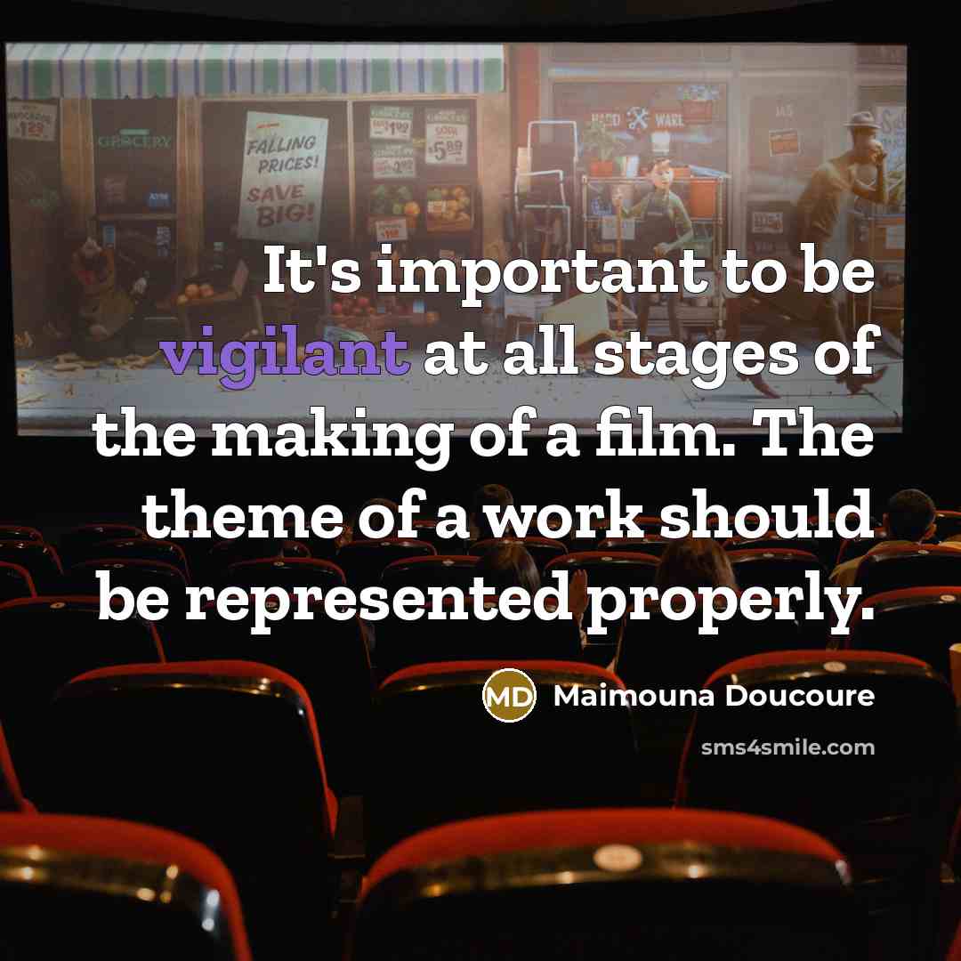 “It's important to be vigilant at all stages of the…” quote by Maimouna Doucoure