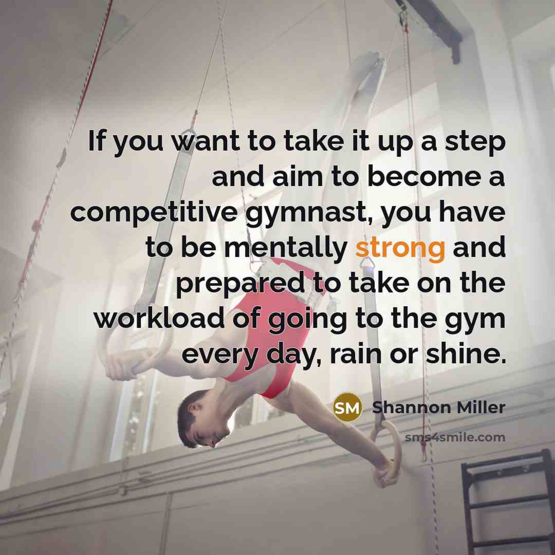 “If you want to take it up a step and…” quote by Shannon Miller