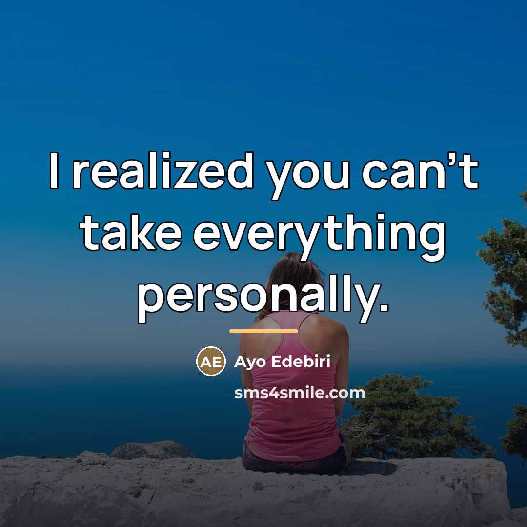 “I realized you can't take everything personally.…” quote by Ayo Edebiri