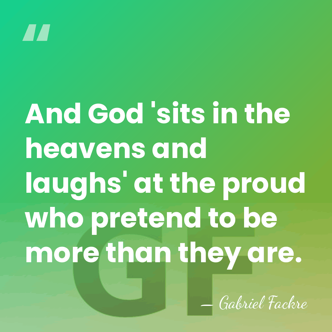 And God 'sits in the heavens and laughs' at the proud who&hellip; - Gabriel Fackre