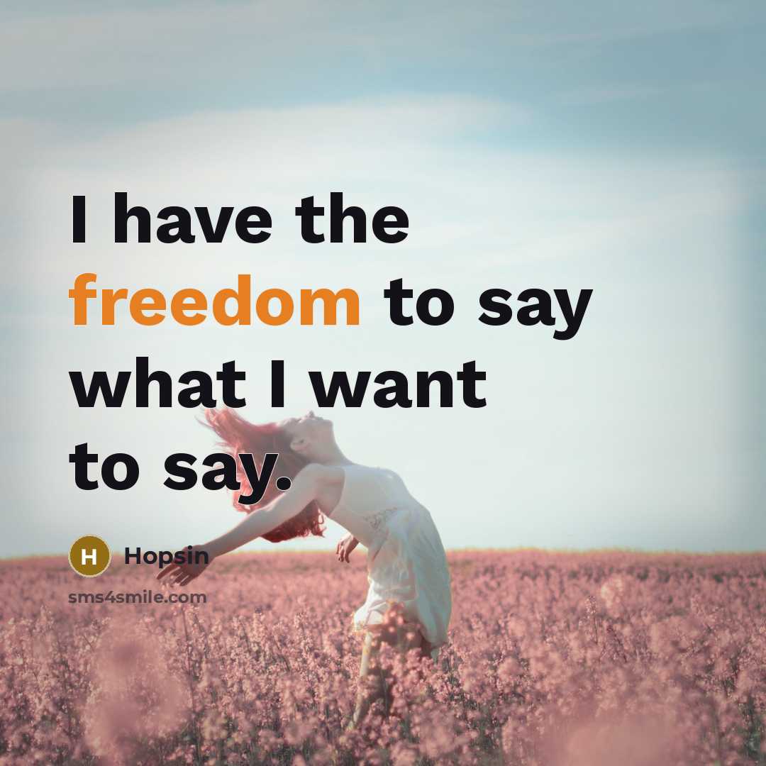 “I have the freedom to say what I want to…” quote by Hopsin