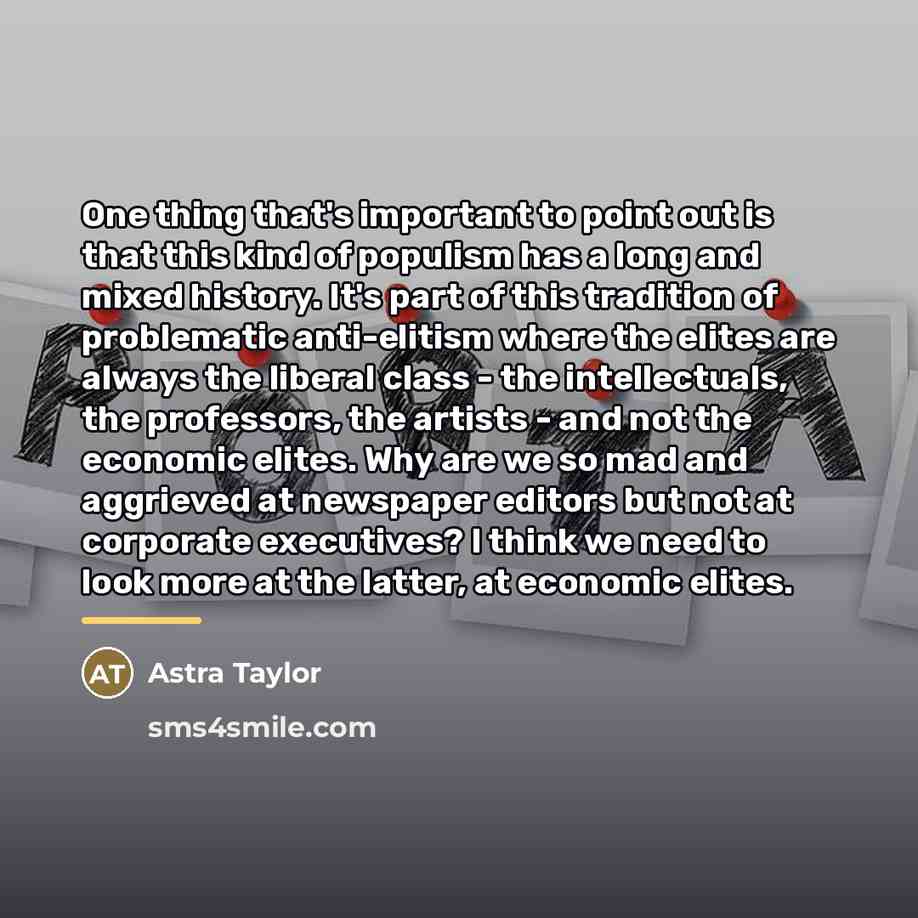 “One thing that's important to point out is that this…” quote by Astra Taylor