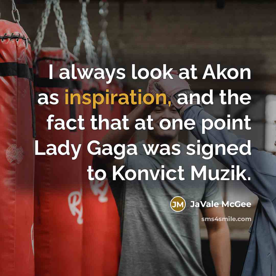 “I always look at Akon as inspiration, and the fact…” quote by JaVale McGee