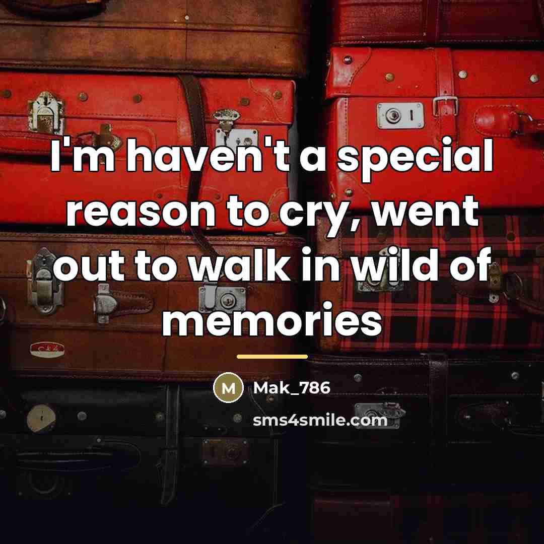 “I'm haven't a special reason to cry, went out to…” quote by Mak_786