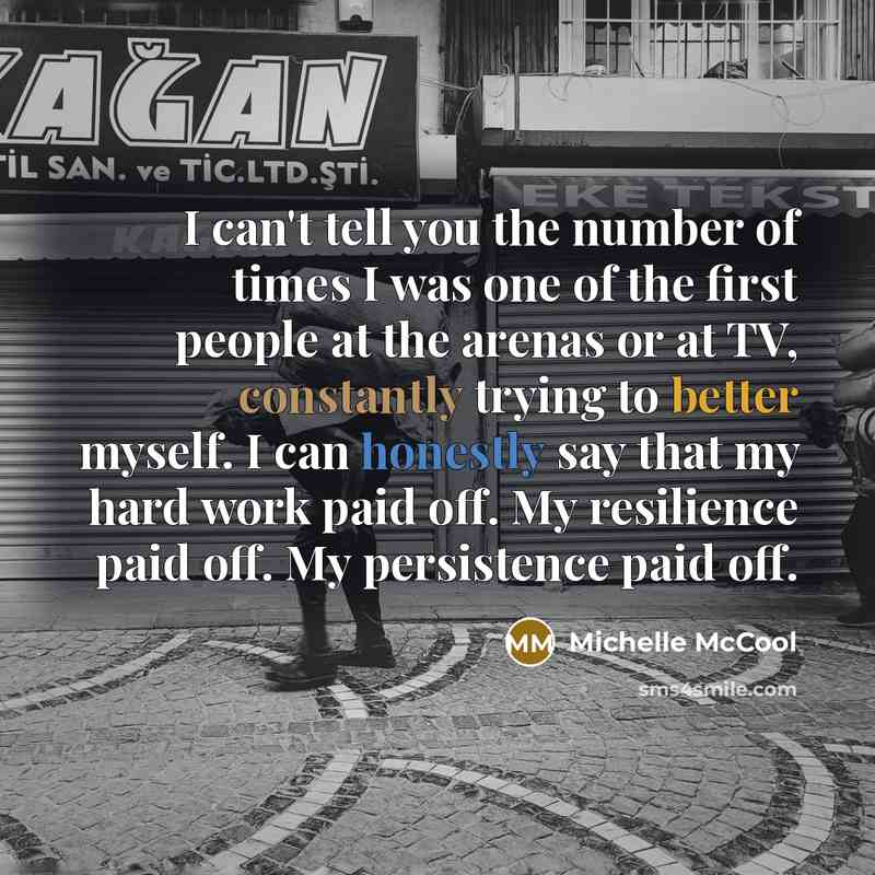 “I can't tell you the number of times I was…” quote by Michelle McCool