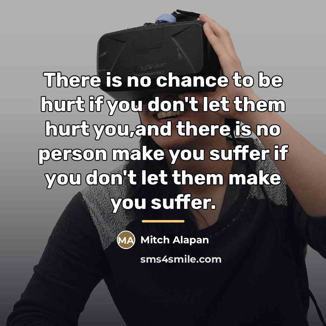 “There is no chance to be hurt if you don't…” quote by Mitch Alapan